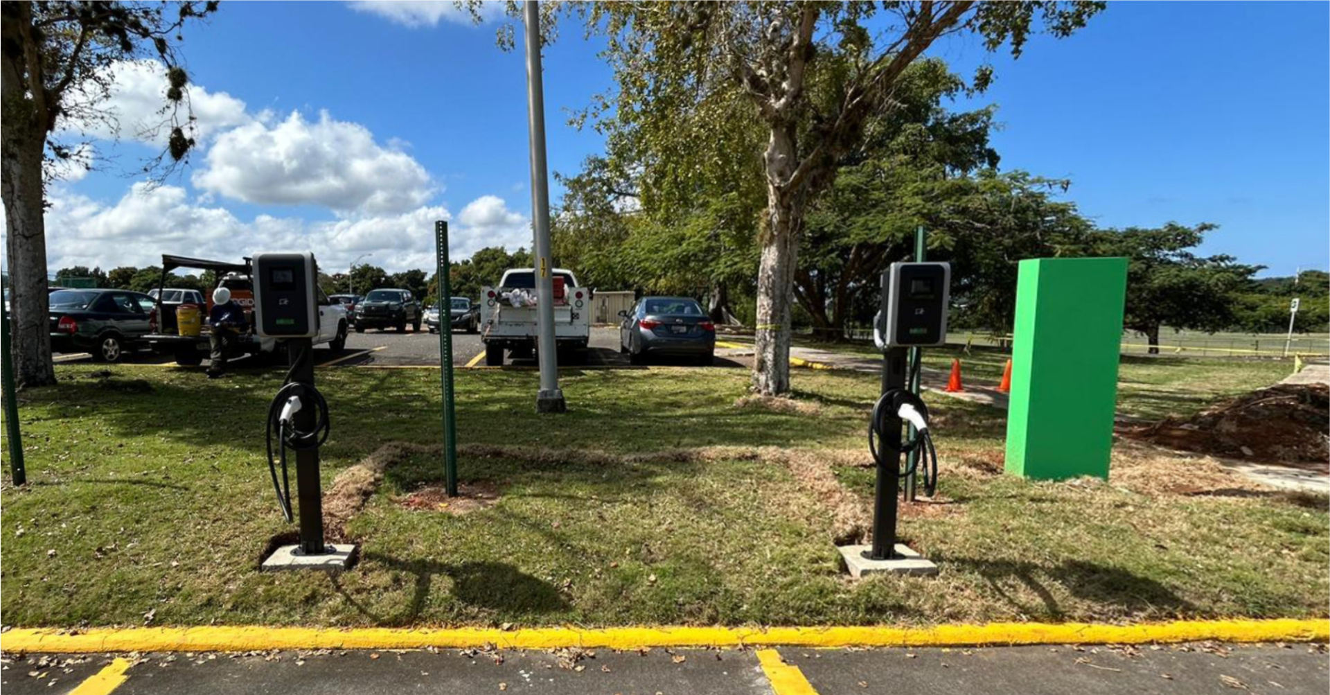 Injet Vision AC Charging at a Park Car Park